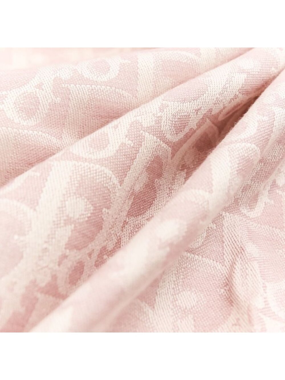 Dior Oblique Large Shawl Pink Scarf - Picture 4 of 14